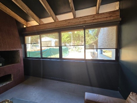 Roller blind fitted by Linric Blinds