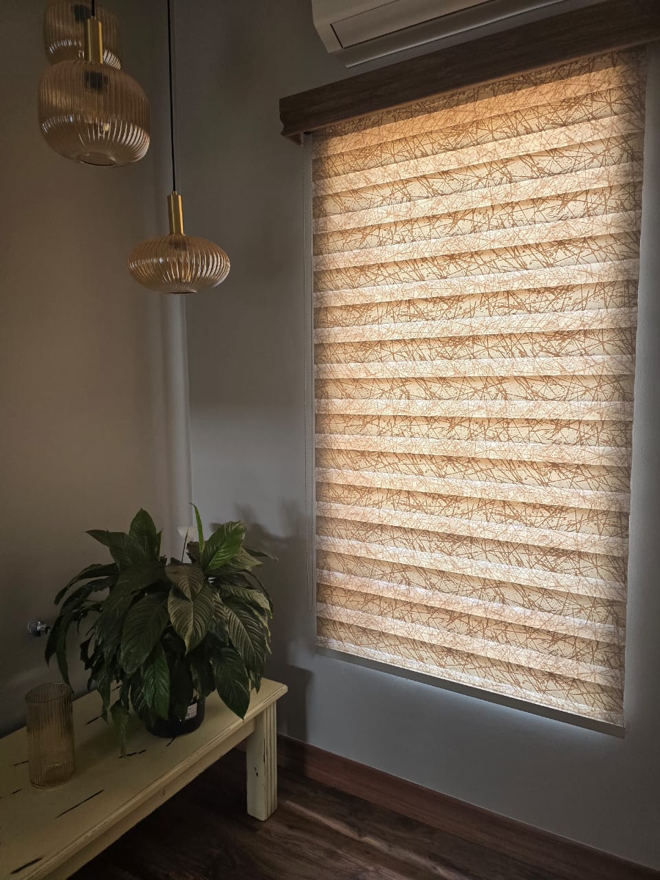 Zebra double-roller blind installed by Linric Blinds